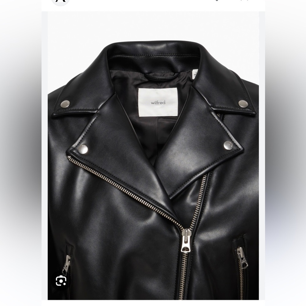 ARITZIA WILFRED Vegan Leather Jacket size SMALL